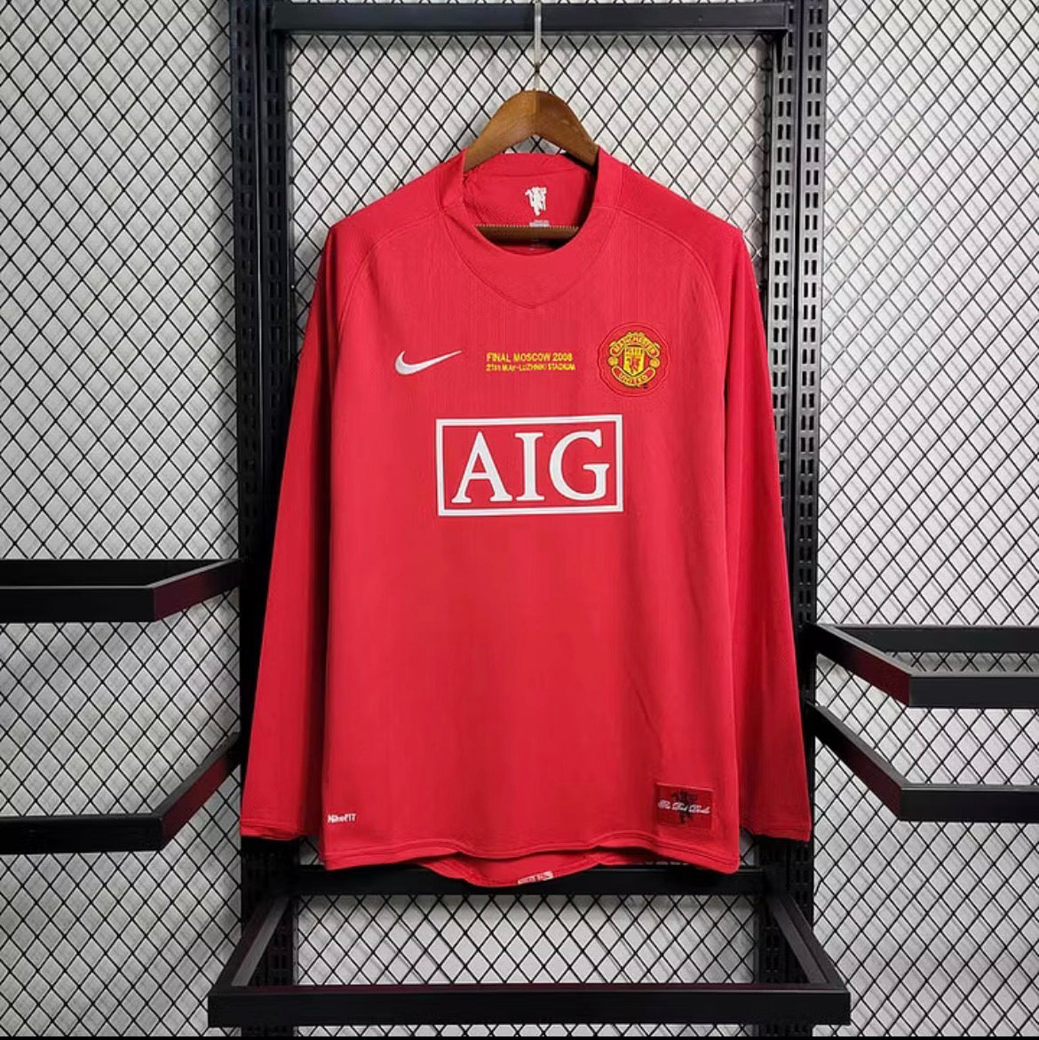 2007/08 Retro Manchester United UCL Final Home Jersey