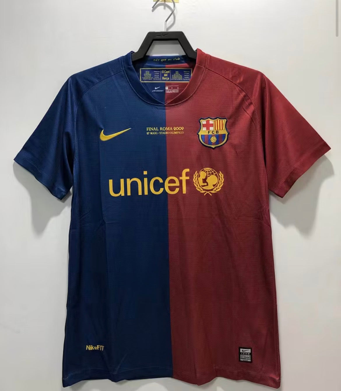 2008/09 Retro Barcelona Home UCL Final Jersey