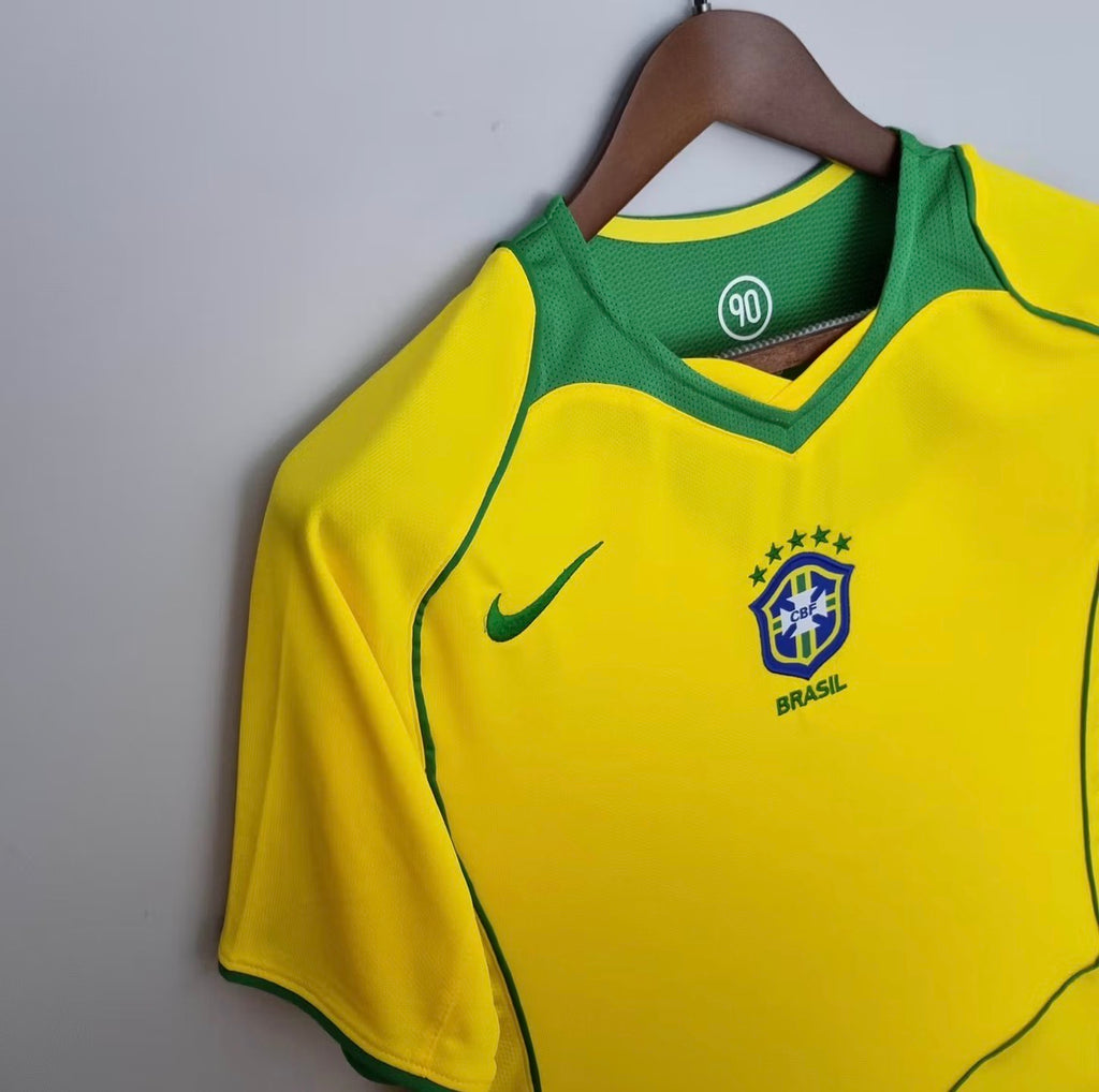 2004 Retro Brazil Home Jersey