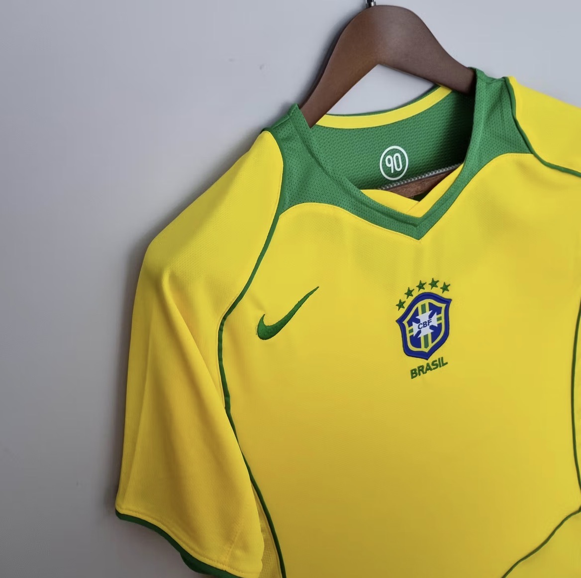 2004 Retro Brazil Home Jersey