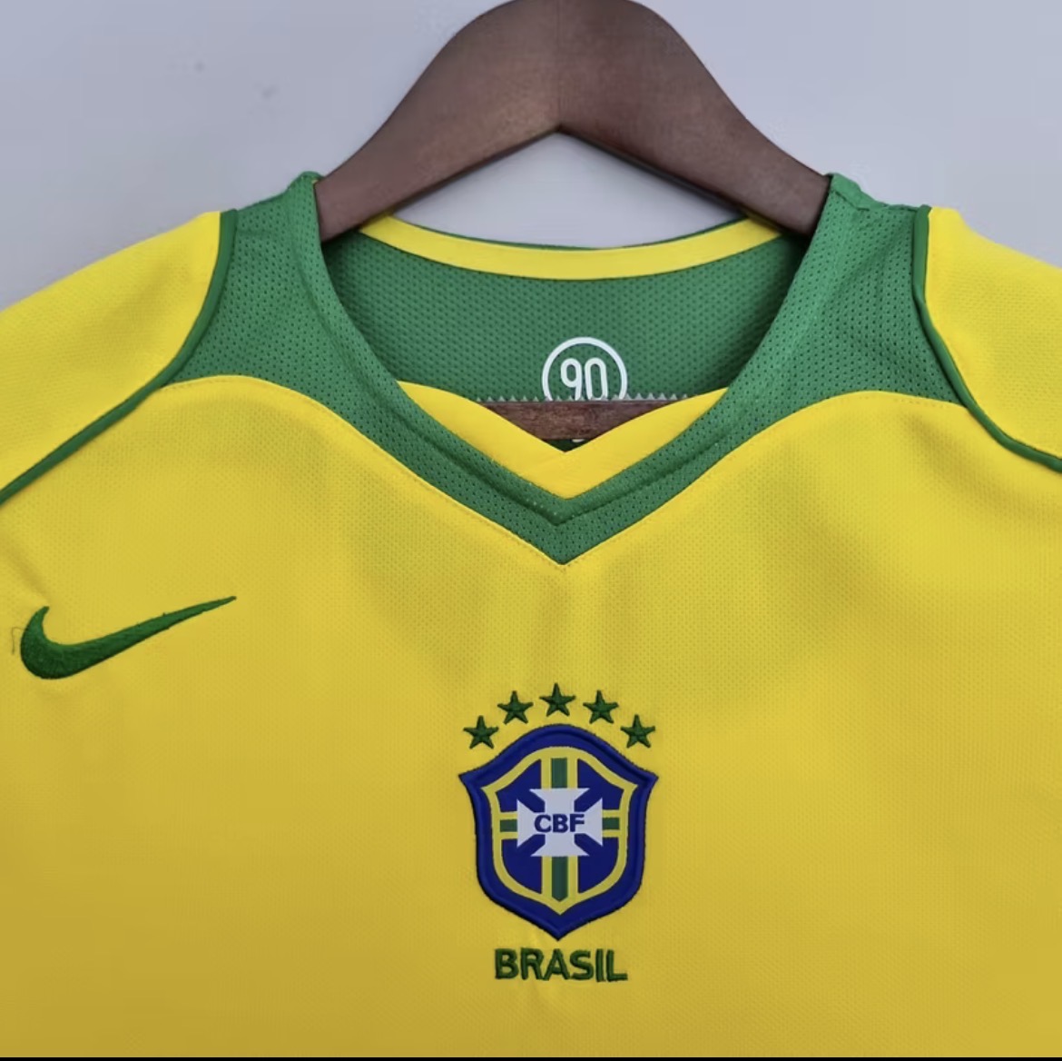 2004 Retro Brazil Home Jersey