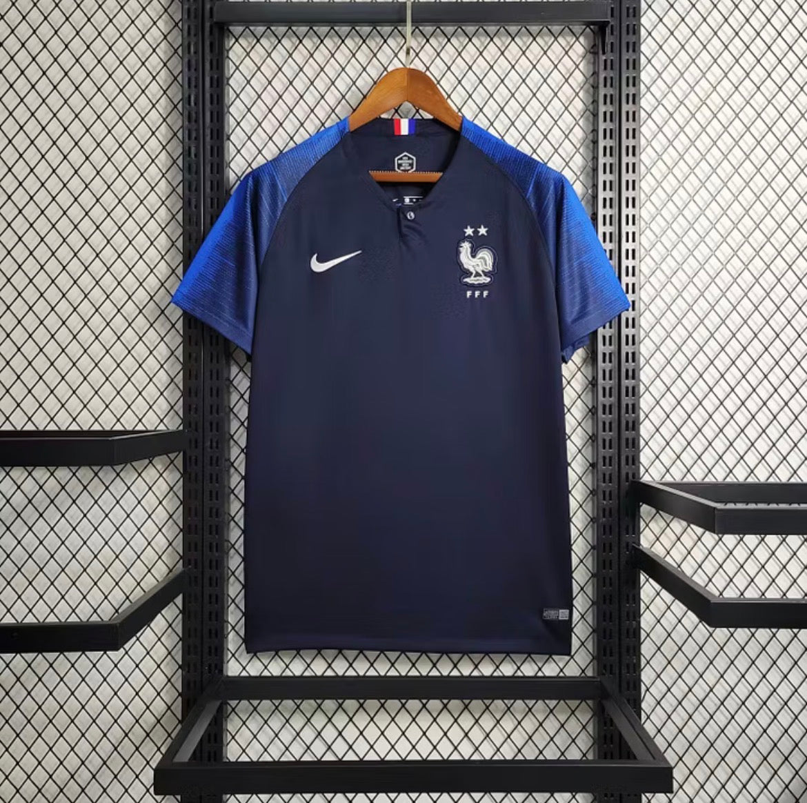 2018 Retro France Home World Cup Jersey