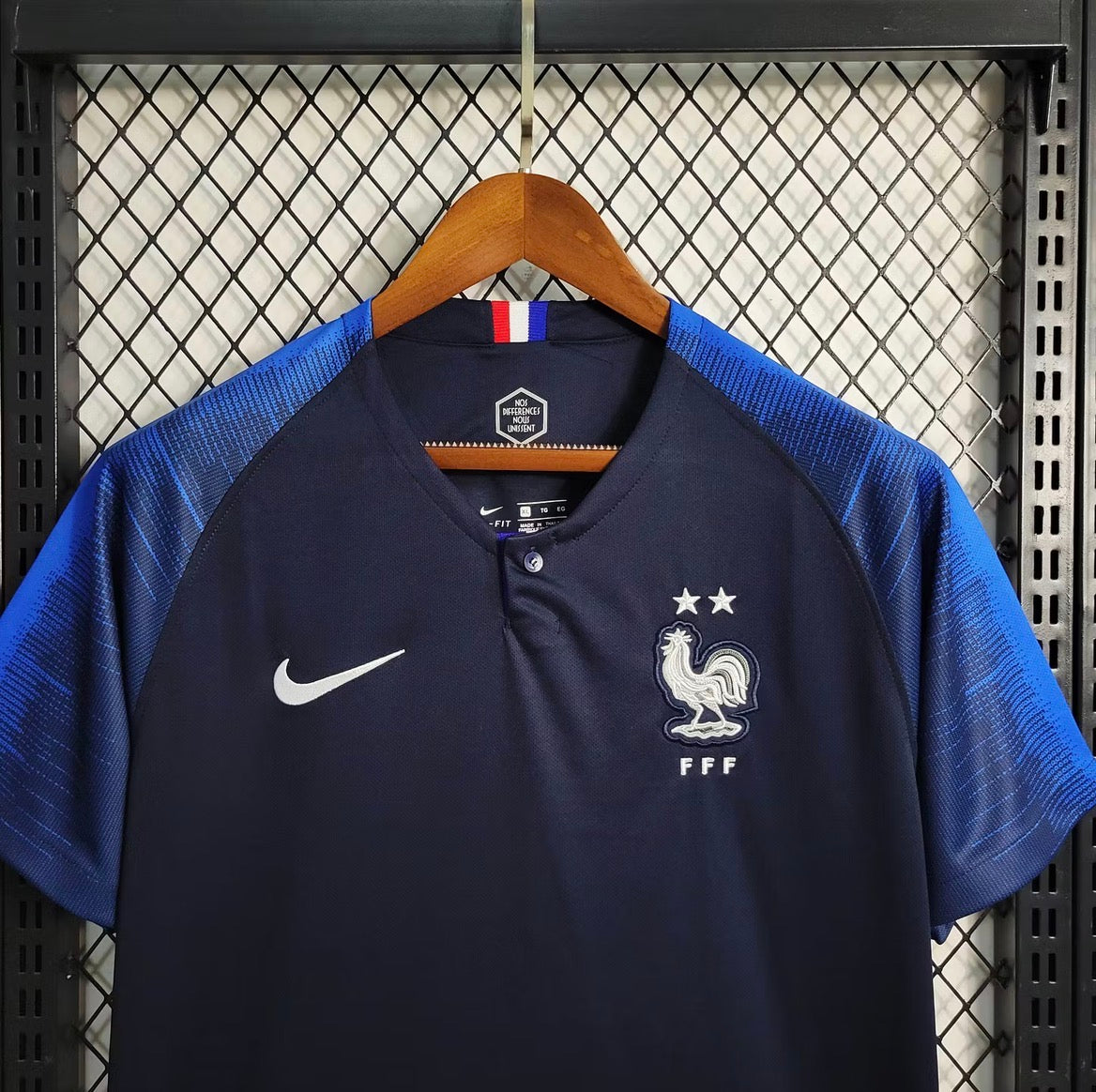 2018 Retro France Home World Cup Jersey