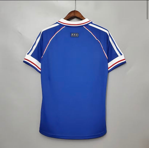 1998 Retro France Home World Cup Jersey