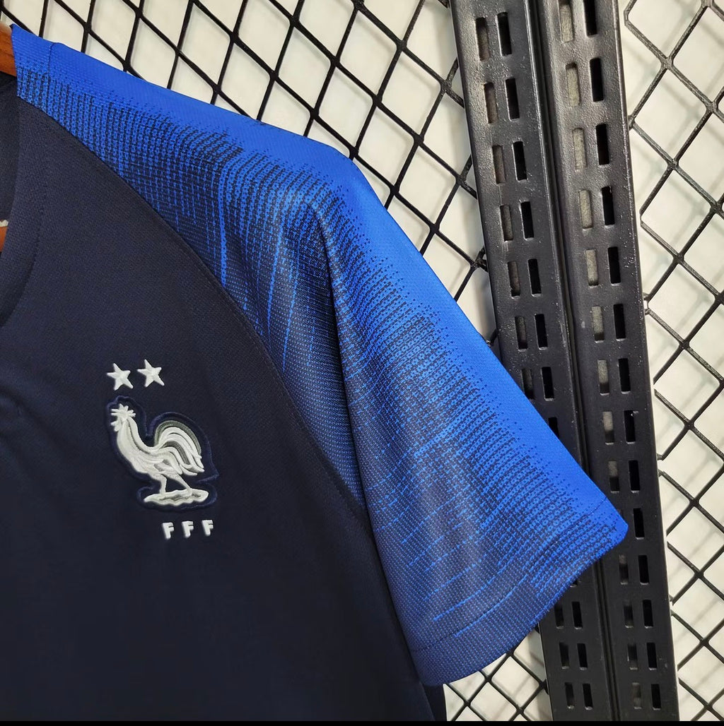 2018 Retro France Home World Cup Jersey