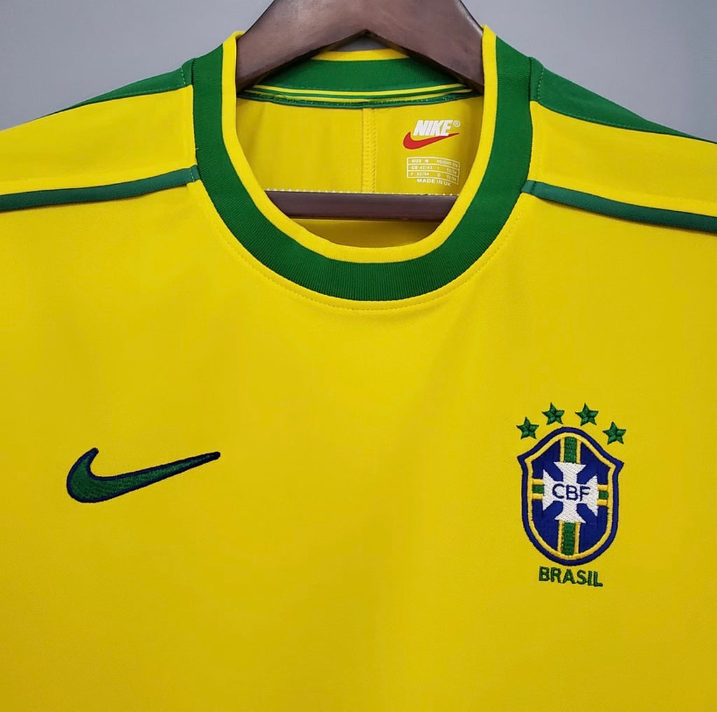 1998 Retro Brazil World Cup Home Jersey