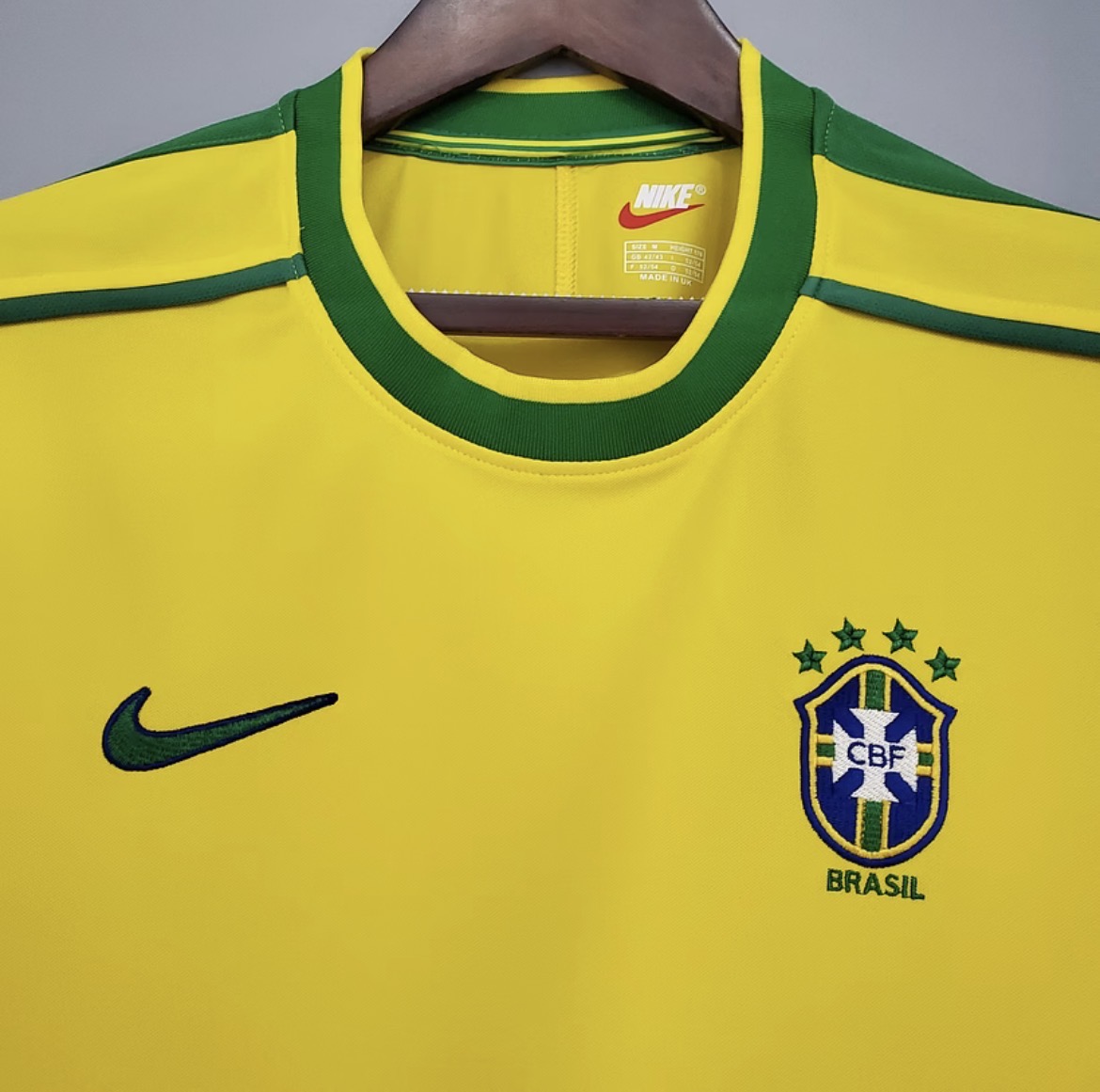 1998 Retro Brazil World Cup Home Jersey