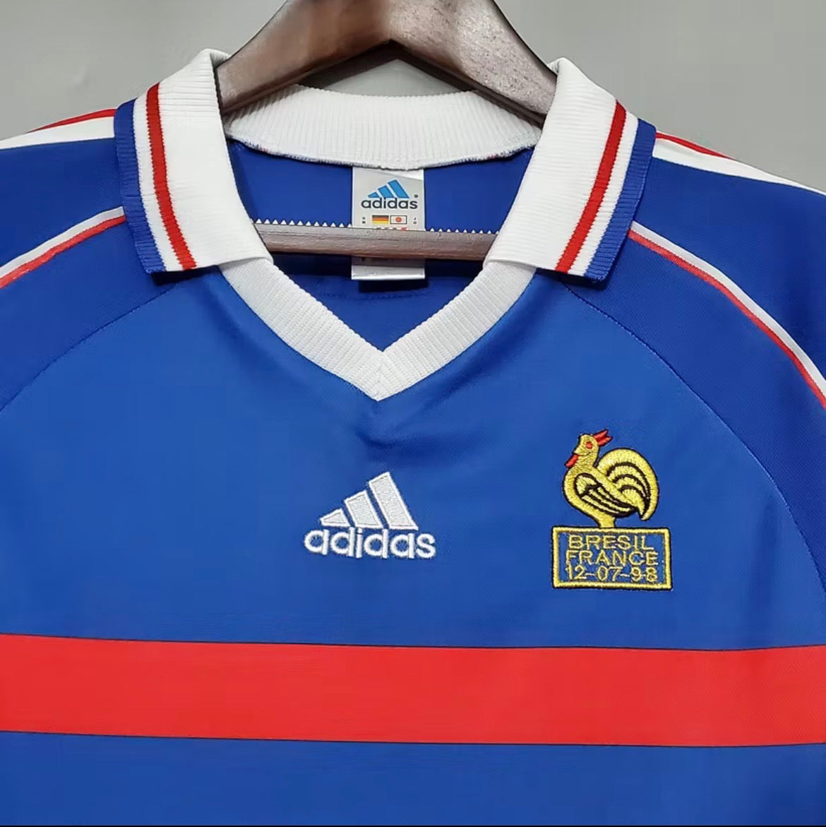 1998 Retro France Home World Cup Jersey