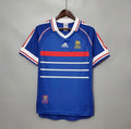 1998 Retro France Home World Cup Jersey