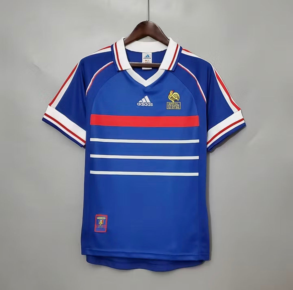 1998 Retro France Home World Cup Jersey